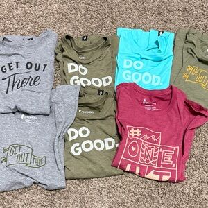 Cotopaxi Short Sleeve Tees - Gray, Green, Blue, Red